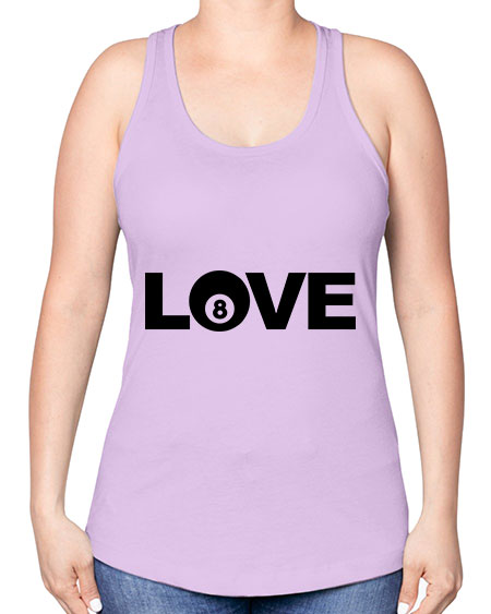 Love 740# - billards -Racerback Tank