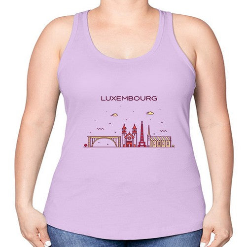 Luxembourg 1191# - cities -Racerback Tank