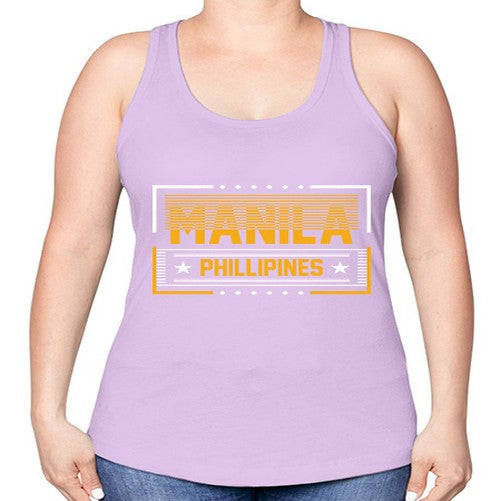 Manila 1233# - cities -Racerback Tank