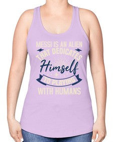 Messi is alien that dedicates himself 33# - ufo -Racerback Tank