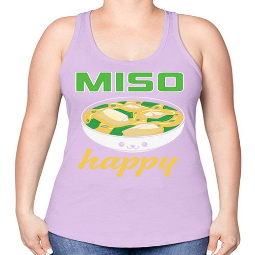 Miso Anime Japanese Food Lover 268# - anime -Racerback Tank