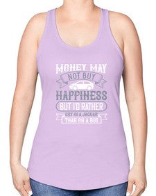 Money may not buy happiness but Id rather cry in a Jaguar than on a bus 41# - car -Racerback Tank