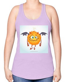 Monster 177# - cartoon general -Racerback Tank