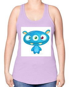 Monster 181# - cartoon general -Racerback Tank