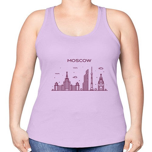 Moscow 1354# - cities -Racerback Tank