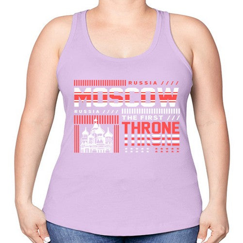 Moscow 1356# - cities -Racerback Tank