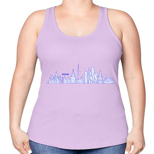 Moscow 1358# - cities -Racerback Tank