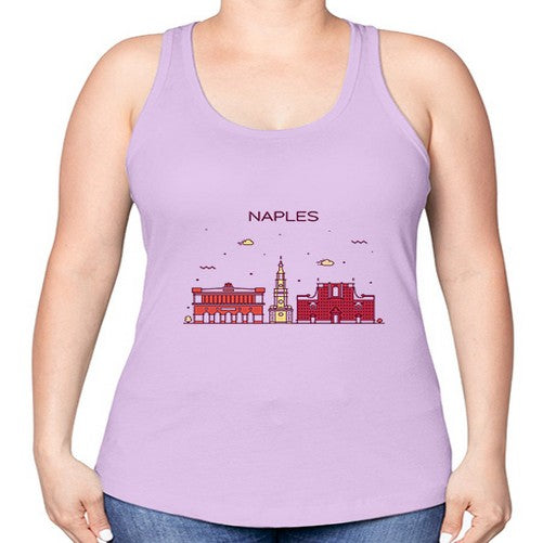 Naples 1412# - cities -Racerback Tank