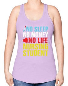 No Sleep Style 314# - nurse -Racerback Tank