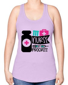 Nurse In Progress Style Style 1161# - nurse -Racerback Tank