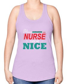 Nurse NiceTransperntPNG Style 1187# - nurse -Racerback Tank