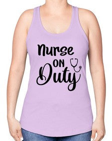 Nurse on duty 1188# - nurse -Racerback Tank