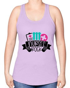 Nurses Rock Style Style 1253# - nurse -Racerback Tank