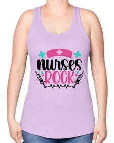 Nurses Rock Style Style 1254# - nurse -Racerback Tank