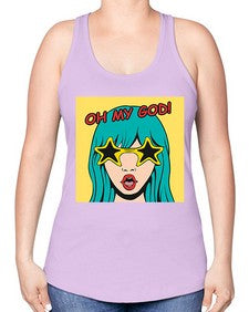 Oh My God 963# - art pop art -Racerback Tank