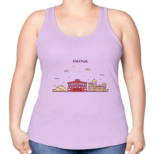 Patna 1584# - cities -Racerback Tank