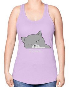 Paws - cats -Racerback Tank