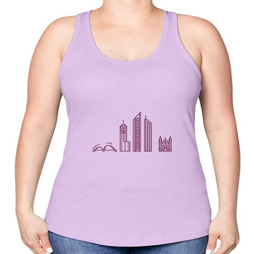 Perth 1596# - cities -Racerback Tank
