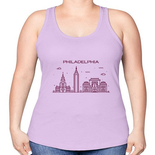 Philadelphia 1602# - cities -Racerback Tank