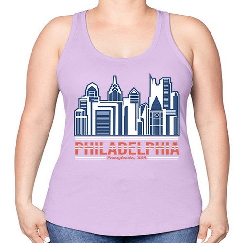 Philadelphia 1604# - cities -Racerback Tank