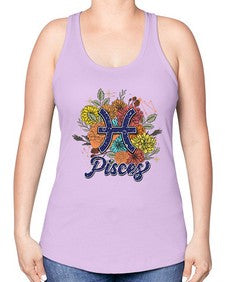 Pisces 129# - pisces -Racerback Tank