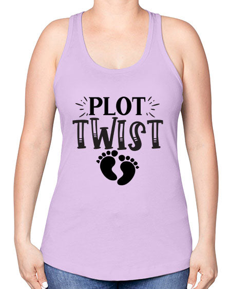 Plot Twist 438# - kids -Racerback Tank