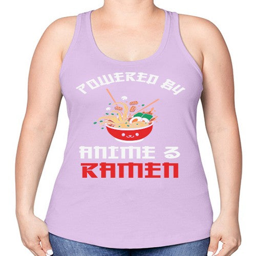 Powered by Anime amp Ramen 275# - anime -Racerback Tank