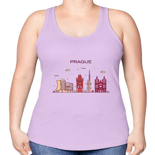 Prague 1689# - cities -Racerback Tank