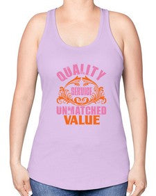 Quality service wnmatched value Style 347# - cleaner -Racerback Tank