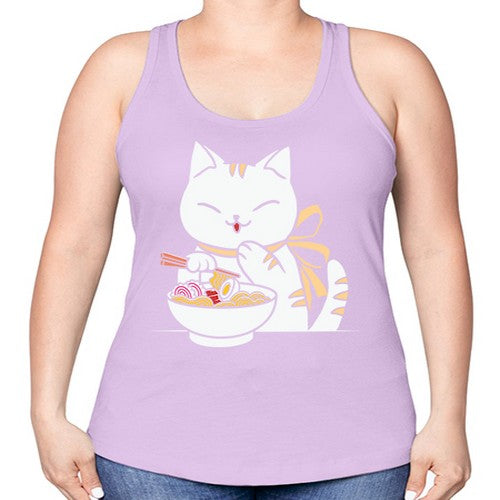 Ramen Cat Kawaii Anime Tee Japanese 280# - anime -Racerback Tank