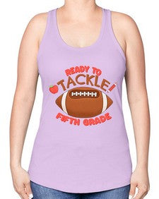 Ready to tackle fifth Grade 741# - fifth grade -Racerback Tank