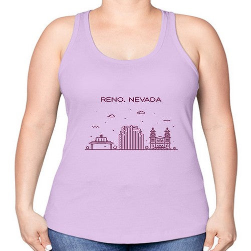 Reno 1712# - cities -Racerback Tank