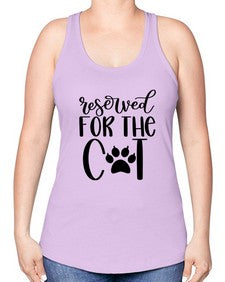 Reserved For The Cat Style 104# - cats -Racerback Tank