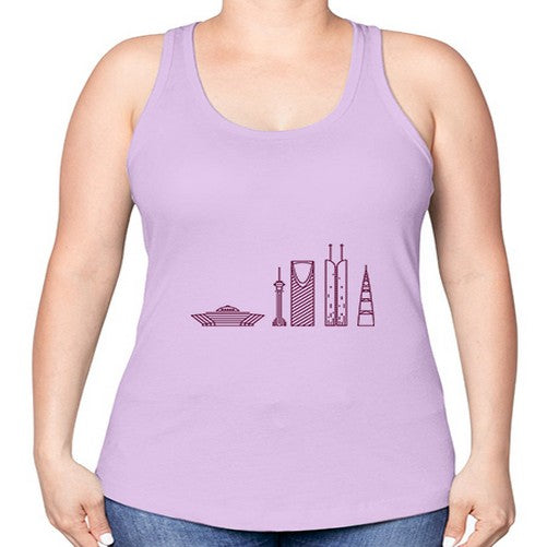 Riyadh 1740# - cities -Racerback Tank