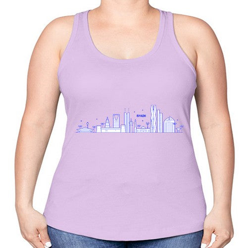 Riyadh 1743# - cities -Racerback Tank