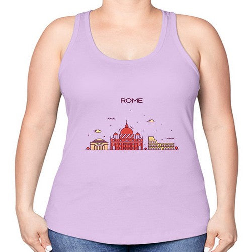 Rome 1750# - cities -Racerback Tank