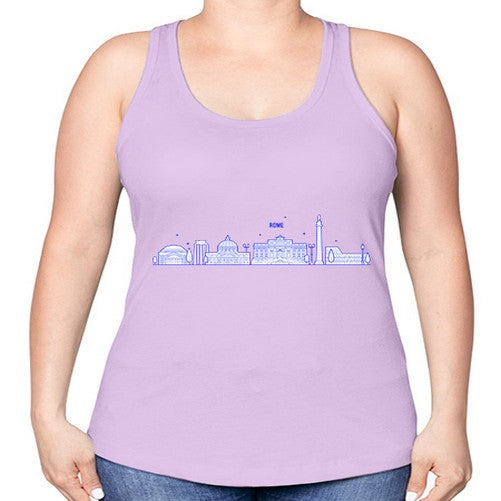 Rome 1751# - cities -Racerback Tank