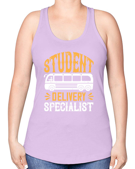 STUDENT DELIVERY SPECIALIST Style 1427# - Bus Driver -Racerback Tank