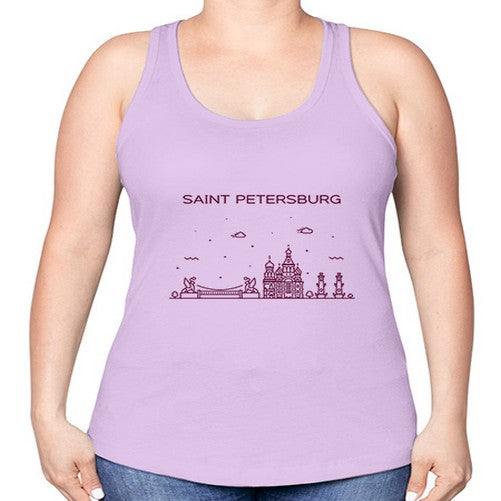 SaintPetersburg 1768# - cities -Racerback Tank