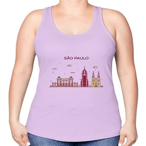 SaoPaulo 1802# - cities -Racerback Tank