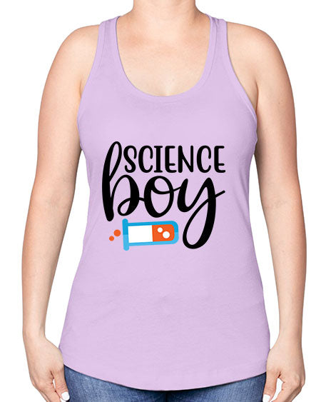 Science Boy 139# - general science -Racerback Tank