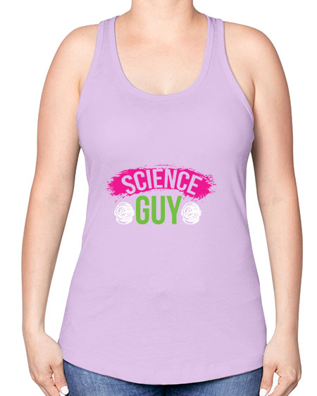 Science Guy 113# - general science -Racerback Tank