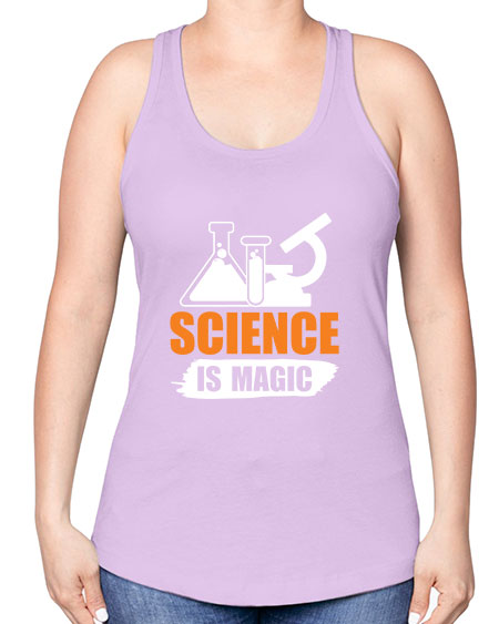 Science Is Magic 91# - general science -Racerback Tank