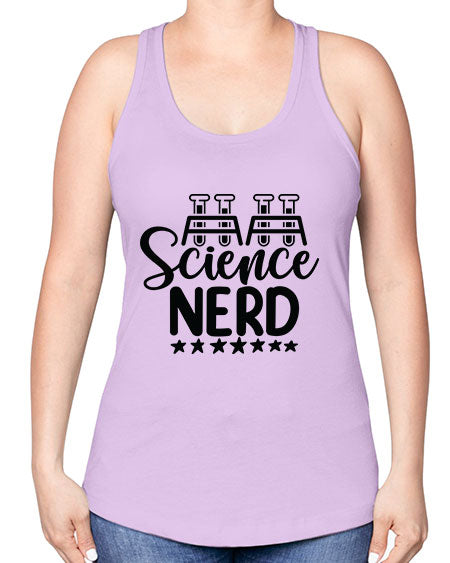 Science Nerd 58# - general science -Racerback Tank