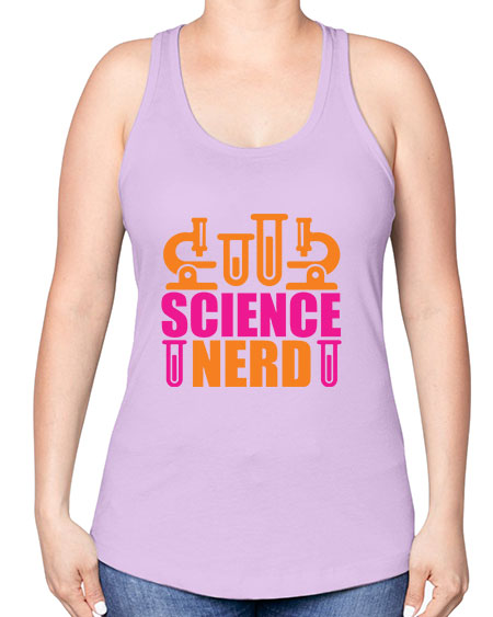 Science Nerd 59# - general science -Racerback Tank