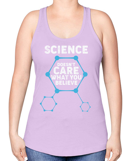ScienceDoesntCareWhatYouScientistSkinite Scientist Skinite 51# - general science -Racerback Tank