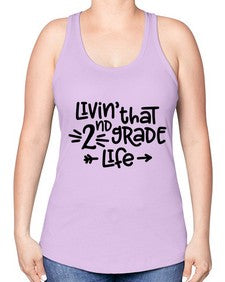 Second Grade Life 826# - second grade -Racerback Tank