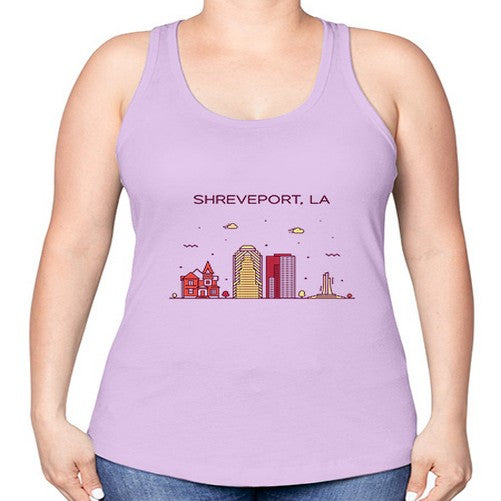 ShreveportLA 1840# - cities -Racerback Tank