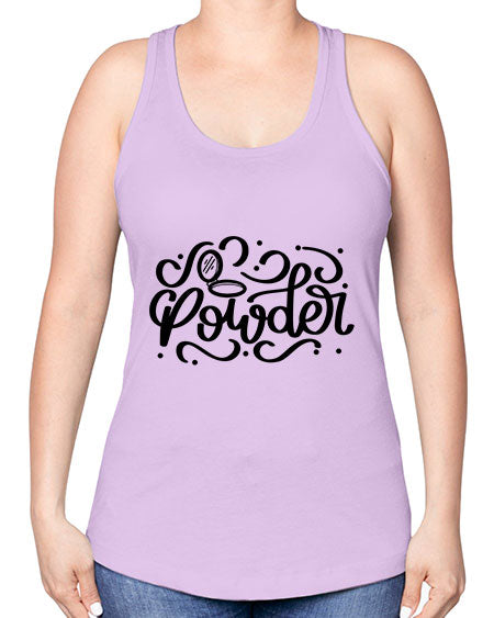 SinglePowder Style 24# - beauty - fashion -Racerback Tank