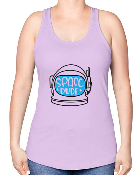 Spacedude 12# - space -Racerback Tank